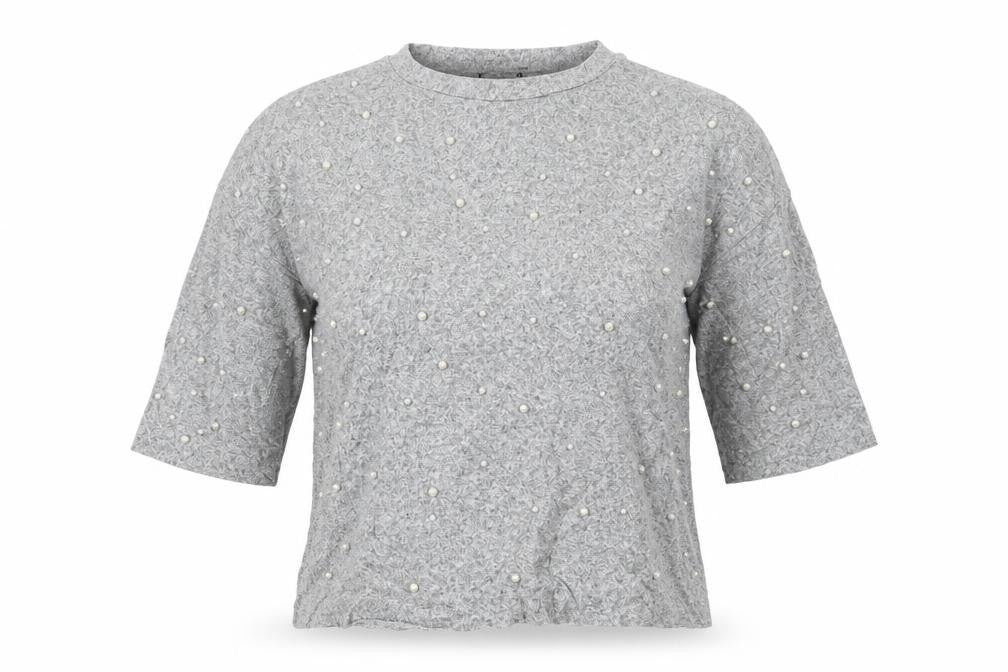 Womens UK Size L Zara Grey Basic Blouse