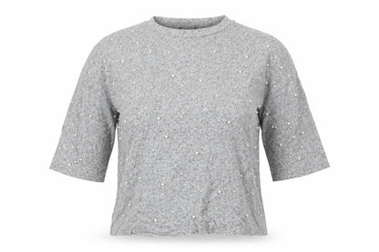 Womens UK Size L Zara Grey Basic Blouse