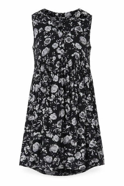 Innocence Womens Black Floral  A-Line  Size 10