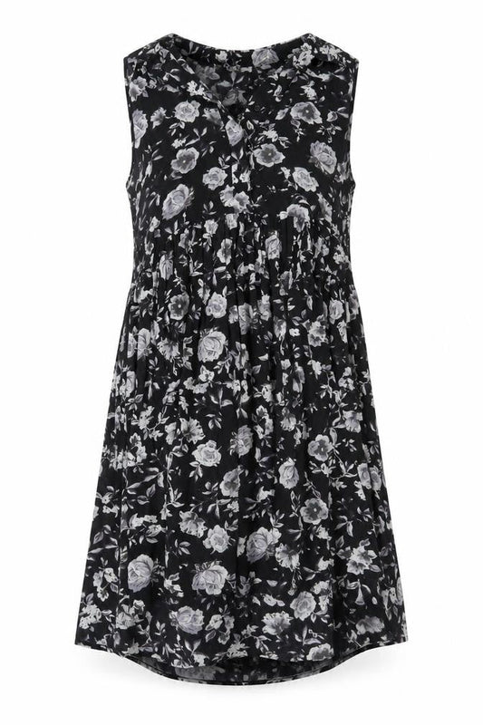 Innocence Womens Black Floral  A-Line  Size 10