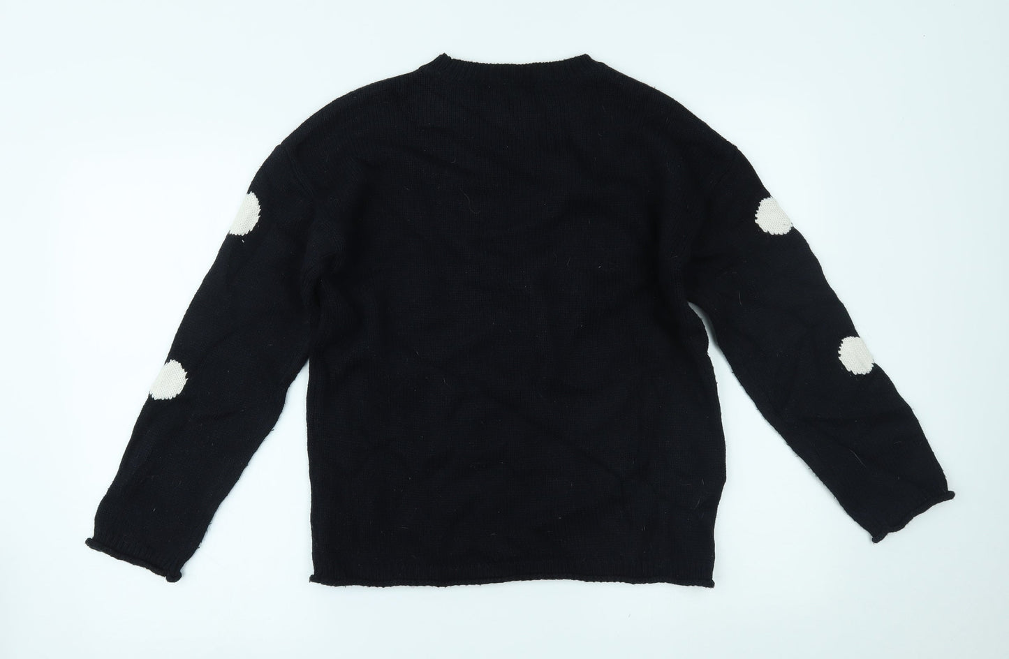 F&F Womens Blue Polka Dot  Pullover Jumper Size 8