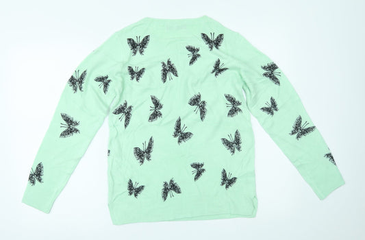 Womens UK Size 10 Marks and Spencer Green Basic Blouse