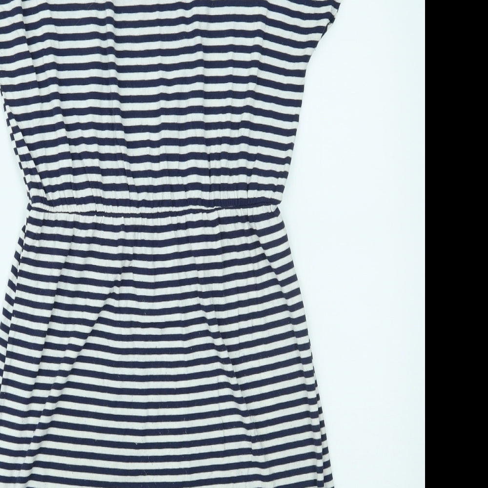 George Womens Blue Striped  Fit & Flare  Size 12