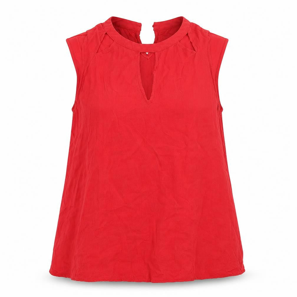 Womens UK Size 12 New Look Red Basic Tank