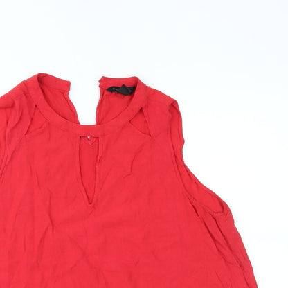 Womens UK Size 12 New Look Red Basic Tank