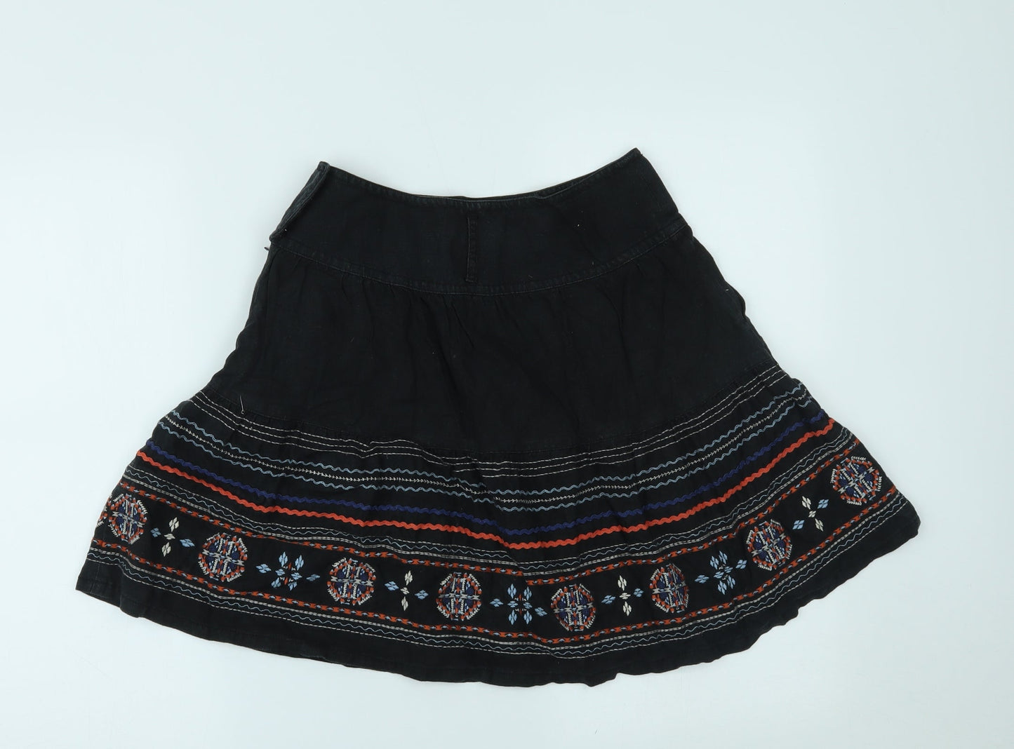 NEXT Womens Black   Pleated Skirt Size 8