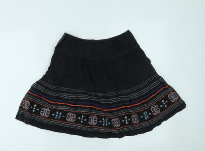 NEXT Womens Black   Pleated Skirt Size 8