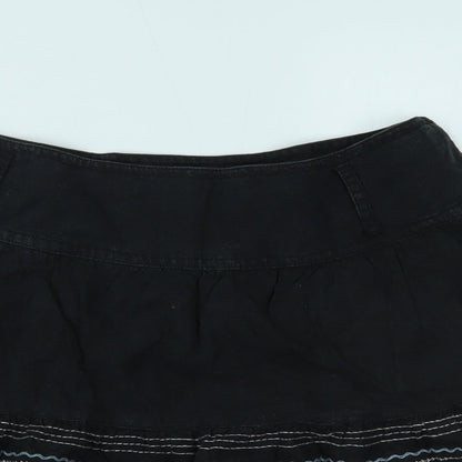 NEXT Womens Black   Pleated Skirt Size 8