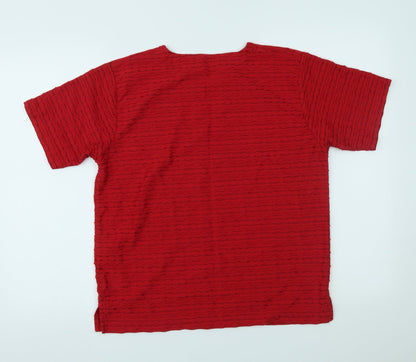 Bonmarché Womens Red   Basic T-Shirt Size M