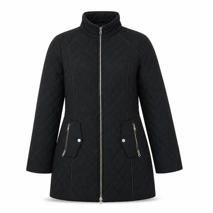 Womens UK Size 10 Preworn Black Overcoat