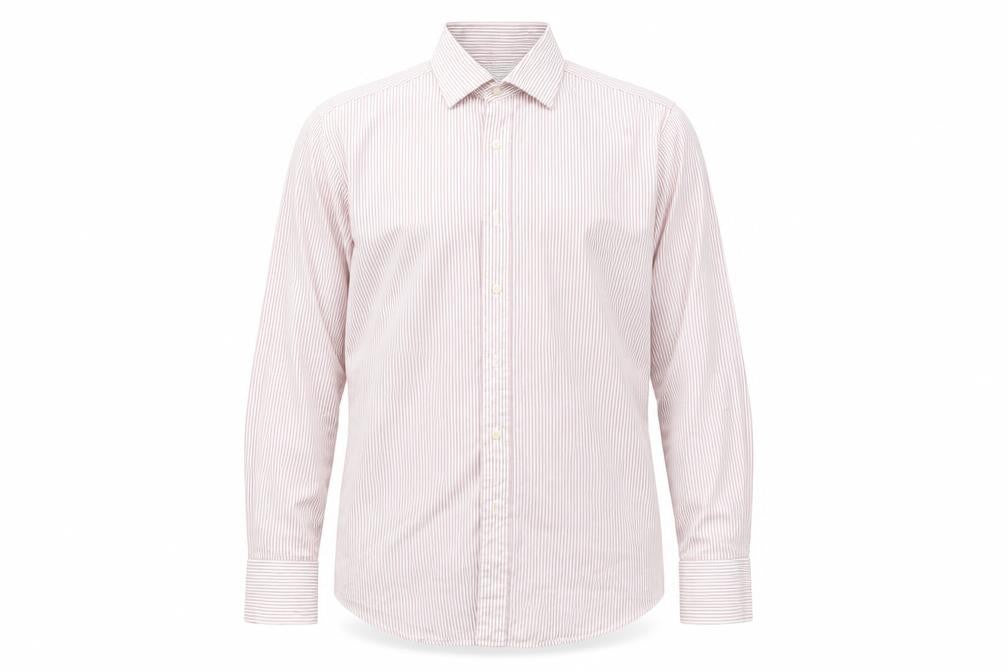 Mens UK Size 15 Kenneth Cole Pink  Button-Up Long Sleeve Casual Shirt