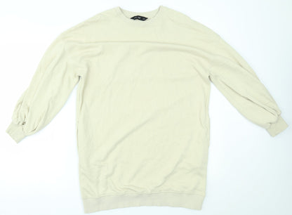 F&F Womens Beige   Jumper Dress  Size 8