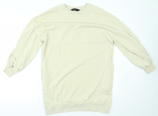 F&F Womens Beige   Jumper Dress  Size 8