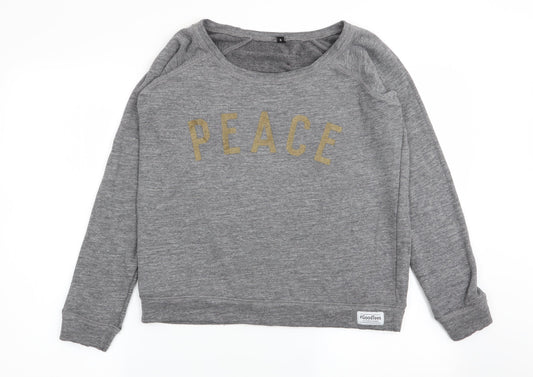 Womens UK Size S Preworn Grey Pullover Jumper