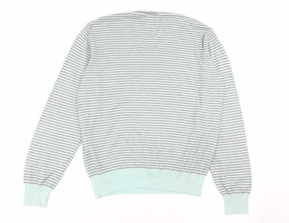 silver lions Mens Multicoloured Striped  Pullover Jumper Size S