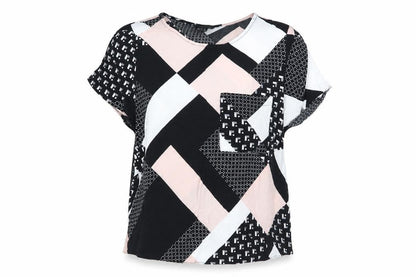 Womens UK Size 10 New Look Multicoloured Basic Blouse