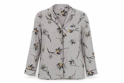 Womens UK Size 8 TU Grey Basic Button-Up