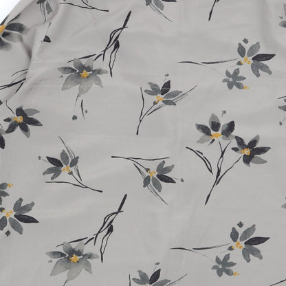 Womens UK Size 8 TU Grey Basic Button-Up