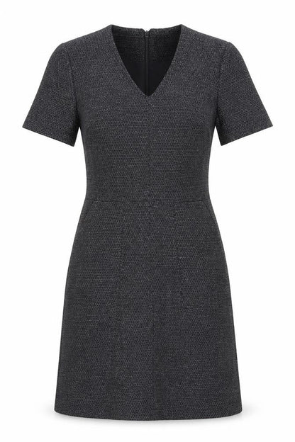 Next Womens Black Geometric  Fit & Flare  Size 8