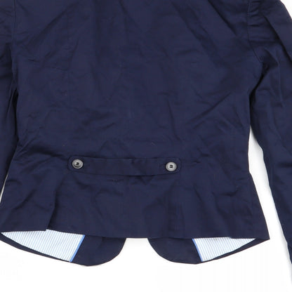 H&M Womens Blue   Jacket Blazer Size 6