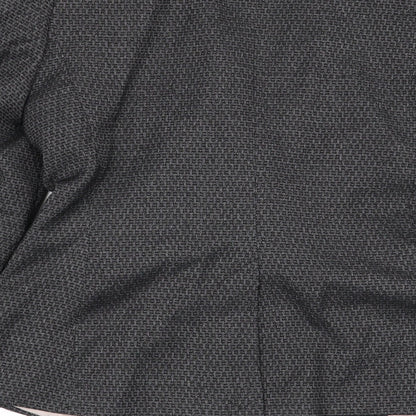 NEXT Womens Black Geometric  Jacket Blazer Size 8