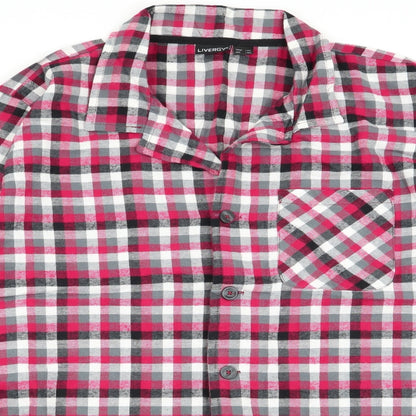 Mens UK Size L Livergy Multicoloured  Button-Up Long Sleeve Casual Shirt