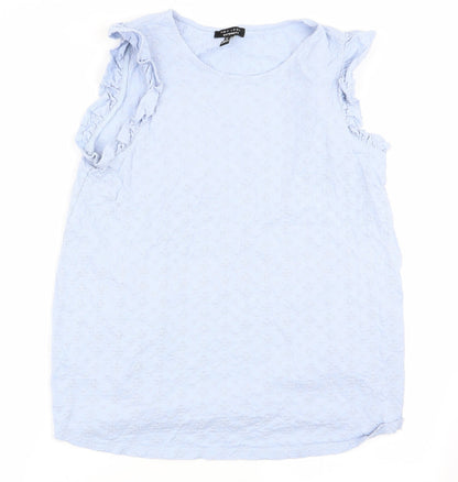 Womens UK Size 14 New Look Blue Basic Tank