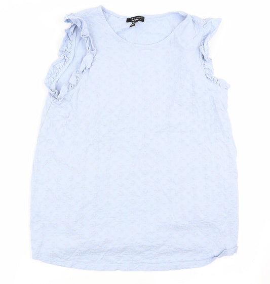 Womens UK Size 14 New Look Blue Basic Tank