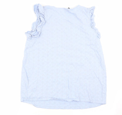 Womens UK Size 14 New Look Blue Basic Tank