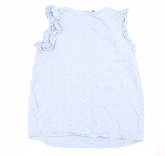 Womens UK Size 14 New Look Blue Basic Tank