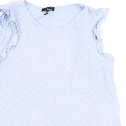 Womens UK Size 14 New Look Blue Basic Tank