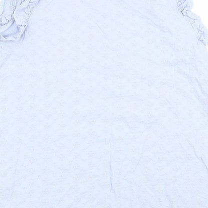 Womens UK Size 14 New Look Blue Basic Tank