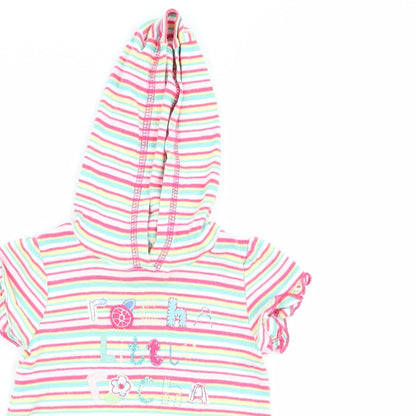 Debenhams Girls Multicoloured Striped  Jumper Dress  Size 3-6 Months