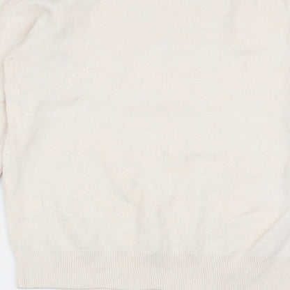 Womens UK Size 12 NEXT Ivory Pullover Jumper