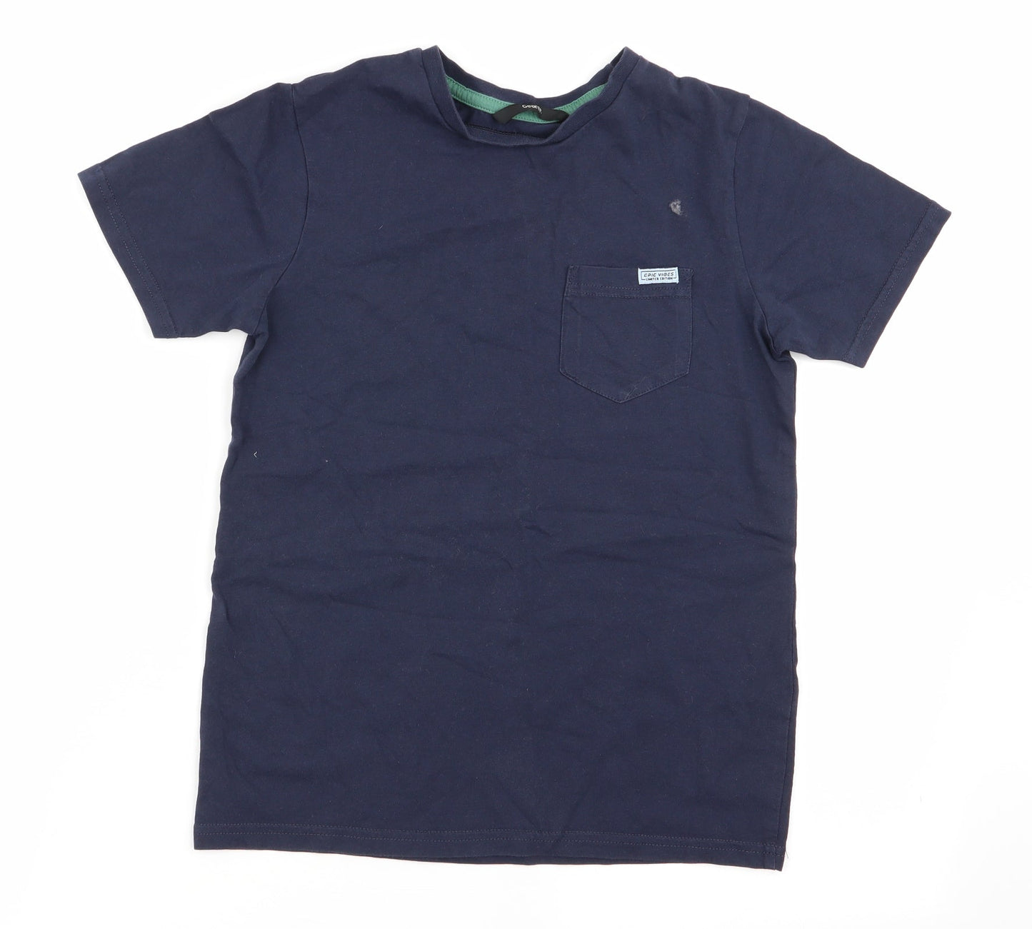 Asda George Boys Blue   Basic T-Shirt Size 9-10 Years