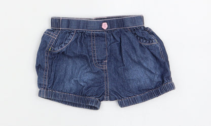 Nutmeg Girls Blue   Capri Trousers Size 6-9 Months  - shorts