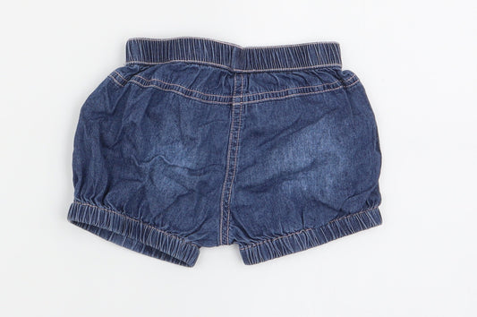 Nutmeg Girls Blue   Capri Trousers Size 6-9 Months  - shorts