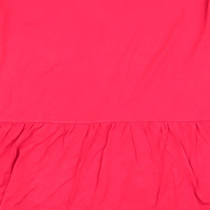 indigo and co Womens Red   Basic T-Shirt Size XL