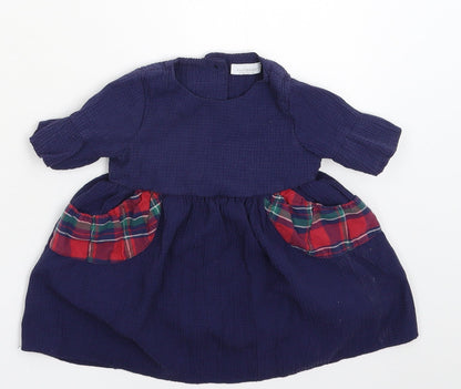 NEXT Girls Blue   Fit & Flare  Size 6-9 Months