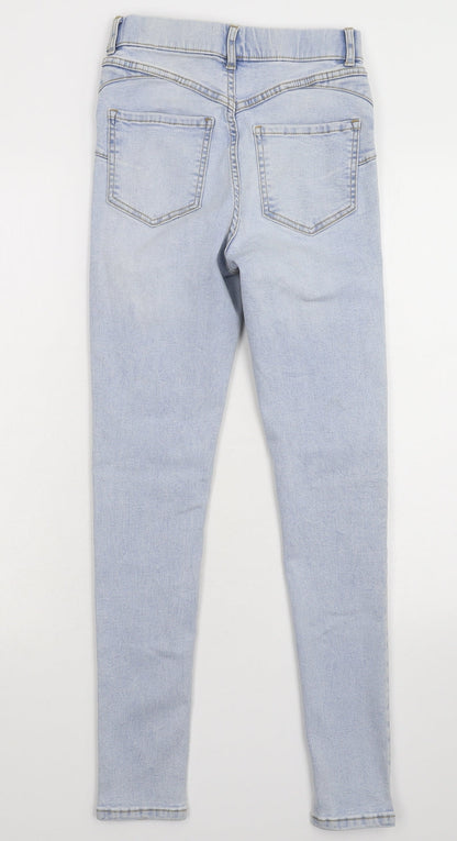 New Look Womens Blue  Denim Jegging Jeans Size 6 L27 in