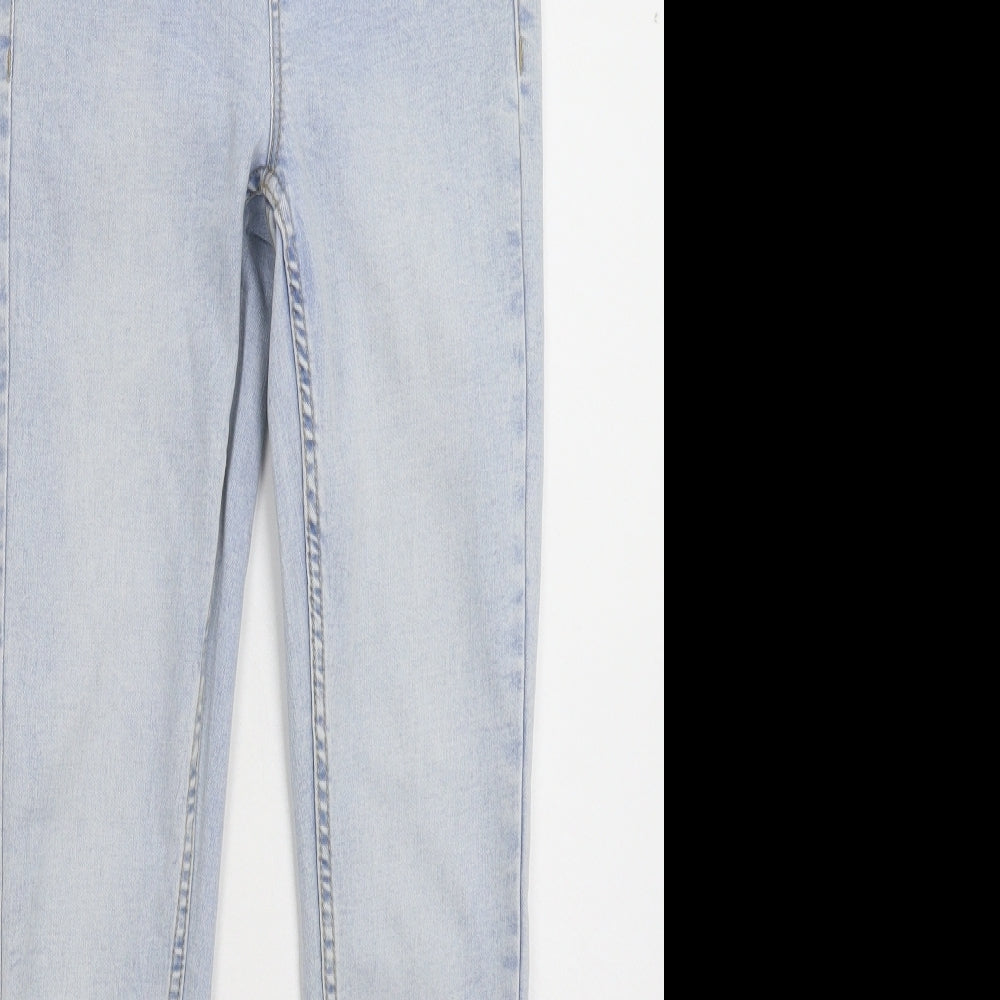 New Look Womens Blue  Denim Jegging Jeans Size 6 L27 in