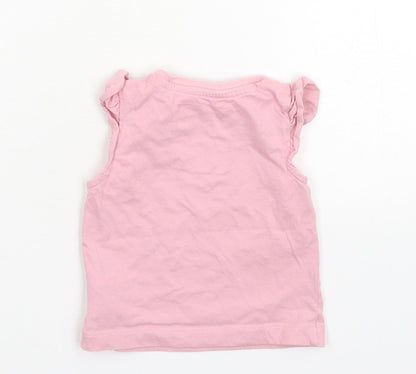 Merc Girls Pink   Basic Tank Size 6-9 Months