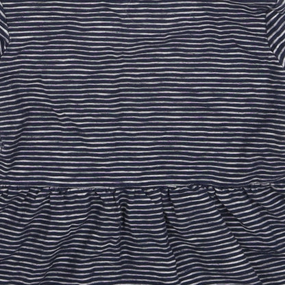 NEXT Girls Blue Striped  Fit & Flare  Size 6-9 Months