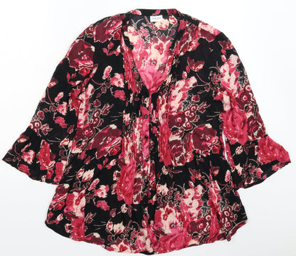Womens UK Size 10 Together Multicoloured Basic Button-Up