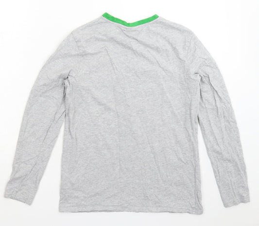 Primark Boys Grey   Basic T-Shirt Size 14-15 Years  - Minecraft