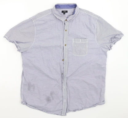 F&F Mens Multicoloured Striped   Button-Up Size 2XL