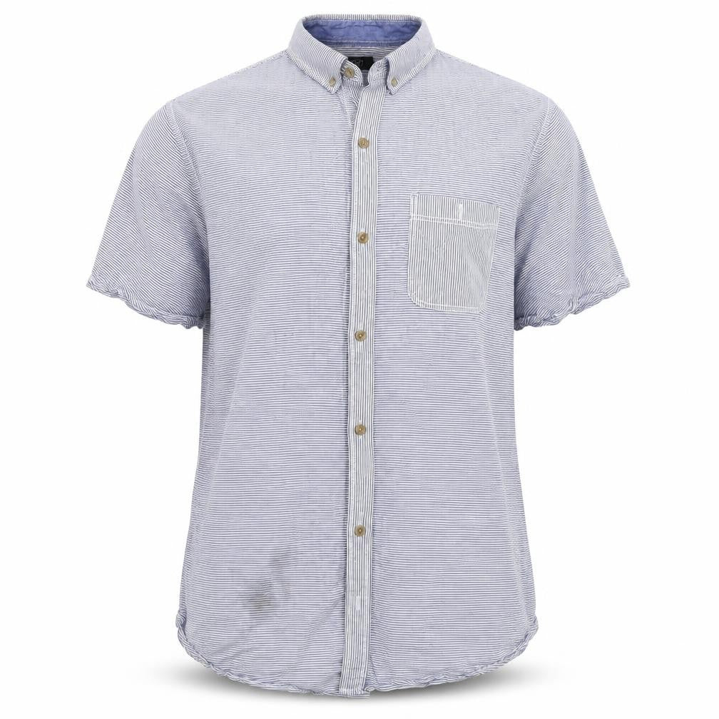 Mens UK Size 2XL F&F Multicoloured  Button-Up Short Sleeve Casual Shirt