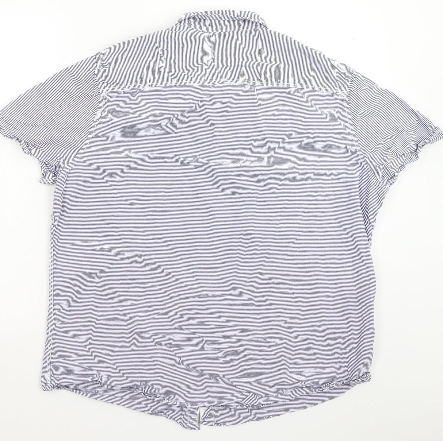 F&F Mens Multicoloured Striped   Button-Up Size 2XL