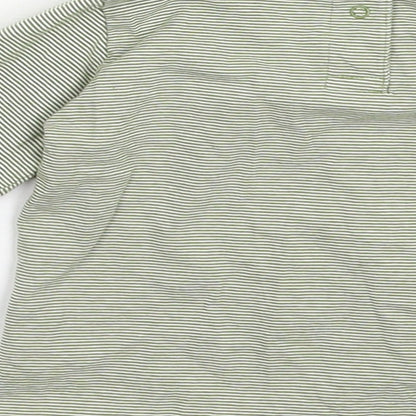 Pusblu Baby Green Striped  Basic T-Shirt Size 24 Months