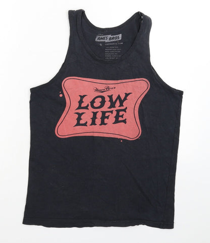 Ames Bros Mens Blue   Basic Tank Size S